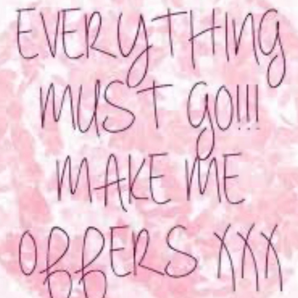 Make me an offer on all items in my closet